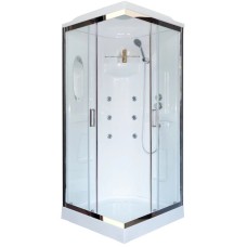 Душевая кабина 80х80х217 см Royal Bath RB80HP2-T-CH прозрачное