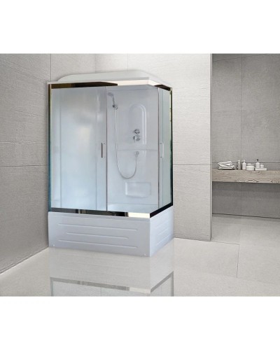 Душевая кабина 100х80х217 см Royal Bath RB8100BP1-M-CH-L матовое