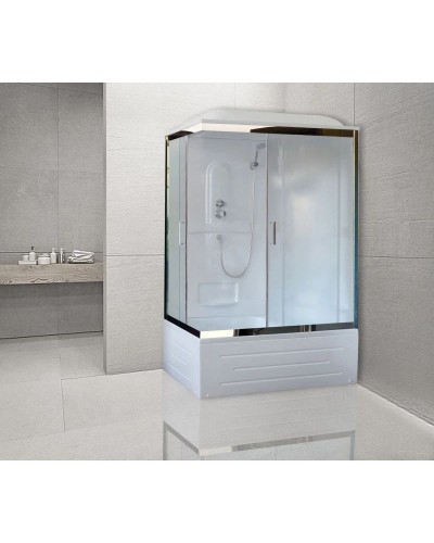 Душевая кабина 100х80х217 см Royal Bath RB8100BP1-M-CH-R матовое