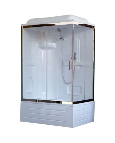 Душевая кабина 100х80х217 см Royal Bath RB8100BP1-T-CH-L прозрачное
