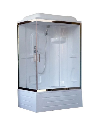 Душевая кабина 100х80х217 см Royal Bath RB8100BP1-T-CH-R прозрачное