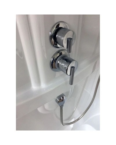 Душевая кабина 100х80х217 см Royal Bath RB8100BP1-T-CH-R прозрачное