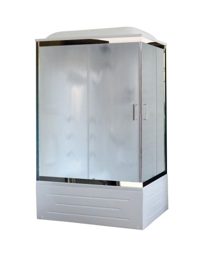 Душевая кабина 100х80х217 см Royal Bath RB8100BP2-M-CH-L матовое
