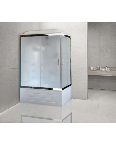 Душевая кабина 100х80х217 см Royal Bath RB8100BP2-M-CH-L матовое
