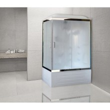 Душевая кабина 100х80х217 см Royal Bath RB8100BP2-M-CH-R матовое