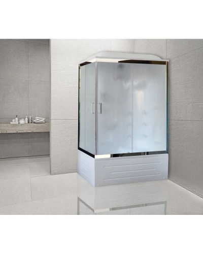 Душевая кабина 100х80х217 см Royal Bath RB8100BP2-M-CH-R матовое