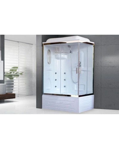 Душевая кабина 100х80х217 см Royal Bath RB8100BP2-T-CH-L прозрачное