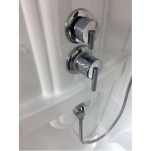 Душевая кабина 100х80х217 см Royal Bath RB8100BP2-T-CH-L прозрачное