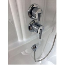 Душевая кабина 100х80х217 см Royal Bath RB8100BP2-T-CH-L прозрачное