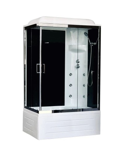 Душевая кабина 100х80х217 см Royal Bath RB8100BP3-BT-CH-R прозрачное