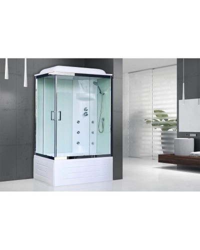 Душевая кабина 100х80х217 см Royal Bath RB8100BP3-WT-CH-R прозрачное