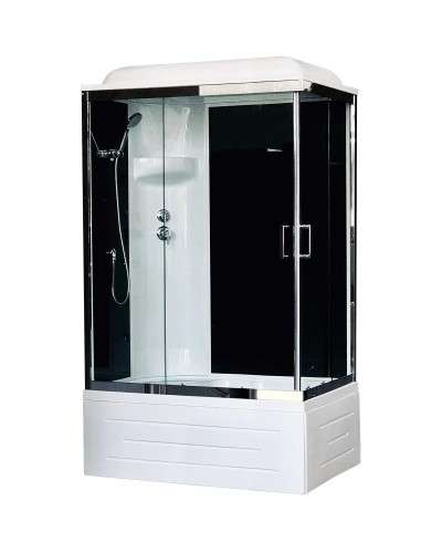 Душевая кабина 100х80х217 см Royal Bath RB8100BP6-BT-CH-L прозрачное