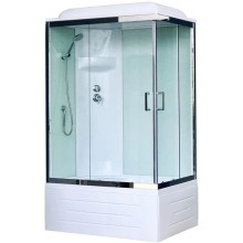 Душевая кабина 100х80х217 см Royal Bath RB8100BP6-WT-CH-L прозрачное