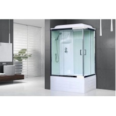 Душевая кабина 100х80х217 см Royal Bath RB8100BP6-WT-CH-L прозрачное