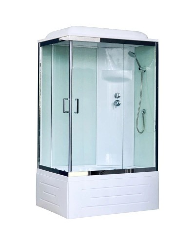 Душевая кабина 100х80х217 см Royal Bath RB8100BP6-WT-CH-R прозрачное