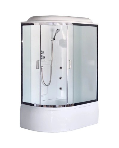 Душевая кабина 120х80х217 см Royal Bath RB8120BK2-M-CH-R матовое