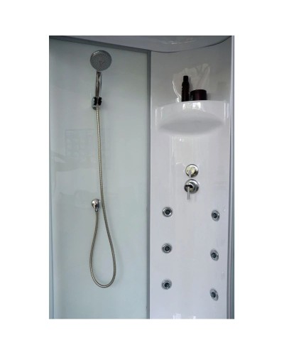 Душевая кабина 120х80х217 см Royal Bath RB8120BP3-WT-CH-L прозрачное