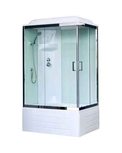 Душевая кабина 120х80х217 см Royal Bath RB8120BP6-WT-CH-L прозрачное