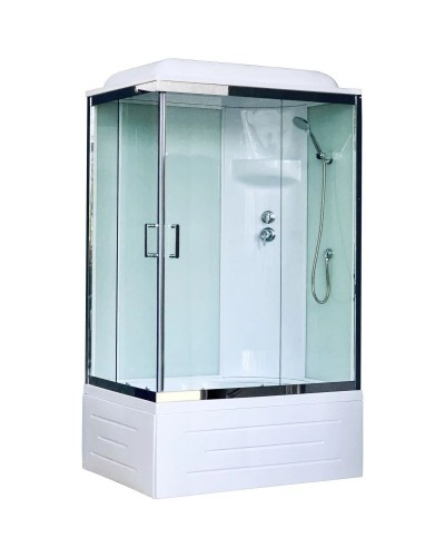 Душевая кабина 120х80х217 см Royal Bath RB8120BP6-WT-CH-R прозрачное