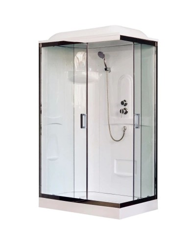 Душевая кабина 120х80х217 см Royal Bath RB8120HP1-T-CH-L прозрачное