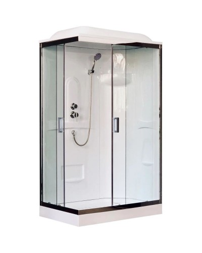 Душевая кабина 120х80х217 см Royal Bath RB8120HP1-T-CH-R прозрачное