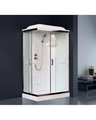 Душевая кабина 120х80х217 см Royal Bath RB8120HP1-T-CH-R прозрачное