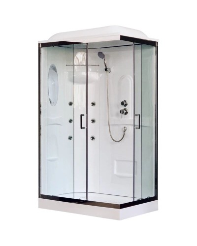 Душевая кабина 120х80х217 см Royal Bath RB8120HP2-T-CH-L прозрачное