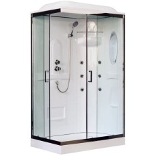 Душевая кабина 120х80х217 см Royal Bath RB8120HP2-T-CH-R прозрачное