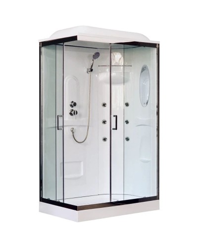 Душевая кабина 120х80х217 см Royal Bath RB8120HP2-T-CH-R прозрачное