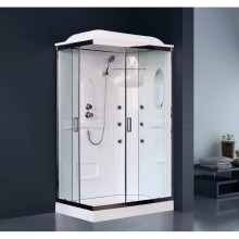 Душевая кабина 120х80х217 см Royal Bath RB8120HP2-T-CH-R прозрачное