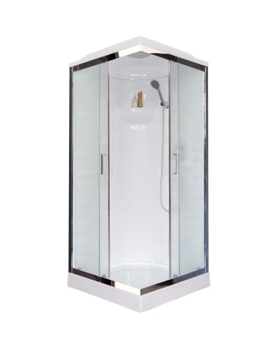 Душевая кабина 90х90х217 см Royal Bath RB90HP1-M-CH матовое