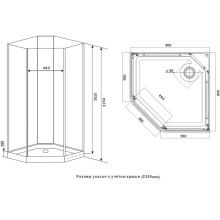 Душевая кабина 90x90x222 см Timo Ilma ILMA-709 прозрачное