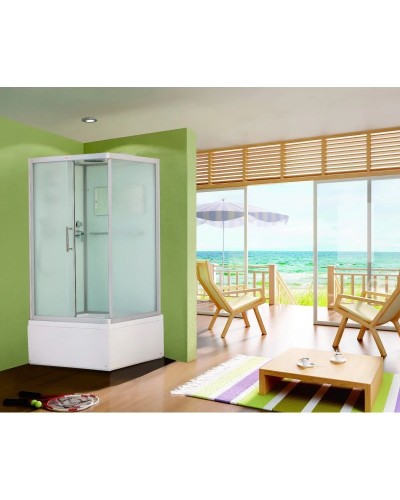 Душевая кабина 100x80x210 см Esbano Elegancia ES-108 CKRB L матовое