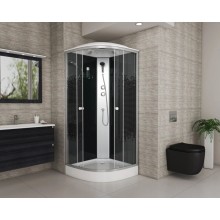 Душевая кабина 100х100х215 см Niagara NG-4502-08BLACK интимато