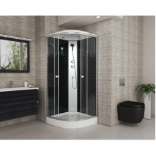 Душевая кабина 100х100х215 см Niagara NG-4502-08BLACK интимато