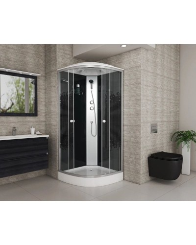 Душевая кабина 100х100х215 см Niagara NG-4502-08BLACK интимато