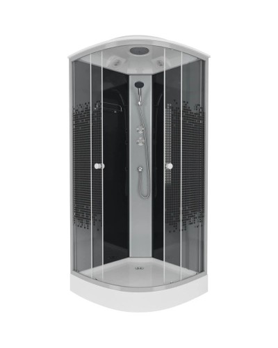 Душевая кабина 100х100х215 см Niagara NG-4502-08BLACK интимато