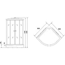 Душевая кабина 90х90х220 см Niagara NG-701-01N интимато