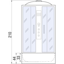 Душевая кабина 100х100х210 River DESNA 100/44 МТ