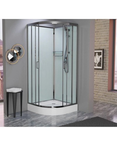 Душевая кабина 90x90x215 см Frank F409 Brilliant 156009 прозрачное