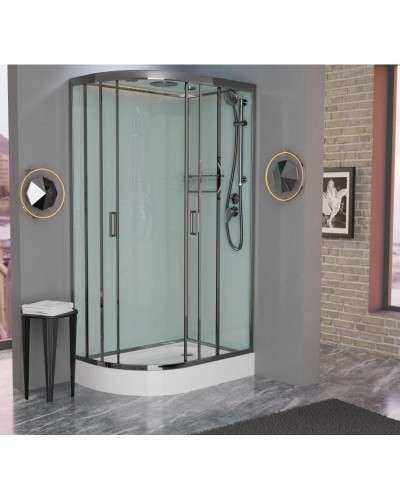 Душевая кабина 100x80x220 см Frank F418R Brilliant 165009 прозрачное