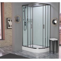 Душевая кабина 100x80x215 см Frank F418L Brilliant 164009 прозрачное