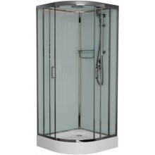 Душевая кабина 90x90x220 см Frank F409 М Brilliant 20078 текстурное стекло