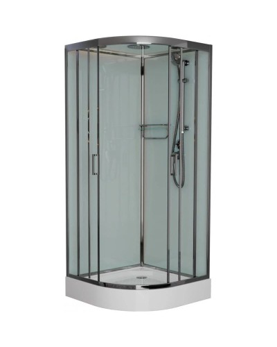 Душевая кабина 110x110x220 см Frank F410 М Brilliant 20082 текстурное стекло