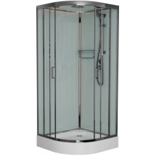 Душевая кабина 120x120x220 см Frank F420 М Brilliant 20084 текстурное стекло