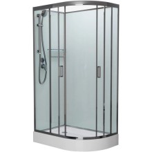 Душевая кабина 100x80x215 см Frank F418L М Brilliant 20087 текстурное стекло