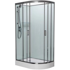 Душевая кабина 100x80x215 см Frank F418L М Brilliant 20087 текстурное стекло