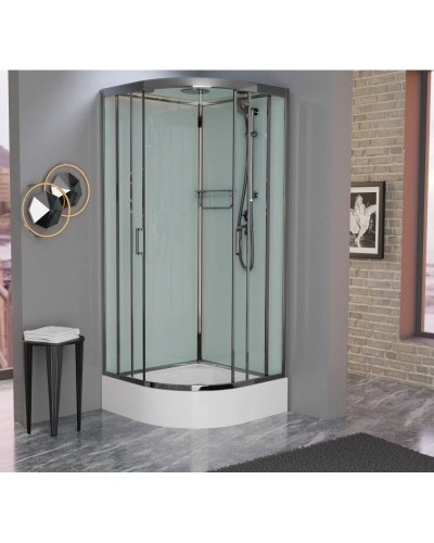 Душевая кабина 100x100x220 см Frank F400/1 Brilliant 177009 прозрачное