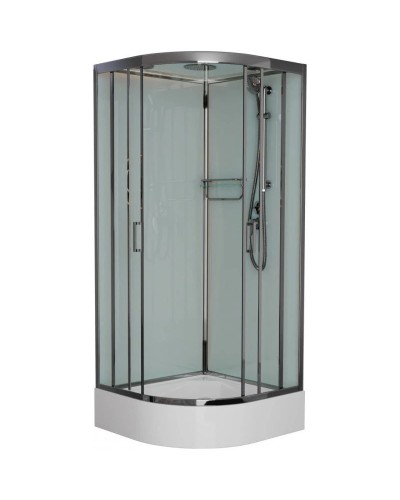 Душевая кабина 90x90x220 см Frank F409/1 М Brilliant 20094 текстурное стекло