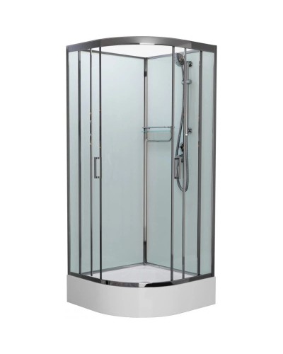 Душевая кабина 90x90x215 см Frank F409/1 М Brilliant 20095 текстурное стекло